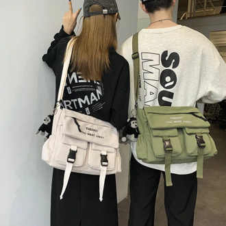 Weysfor Vogue Nylon Shoulder Bags Men Casual Travel Waterproof Single Shoulder Bag men Sling Cross Body Messenger Bags Male iPad