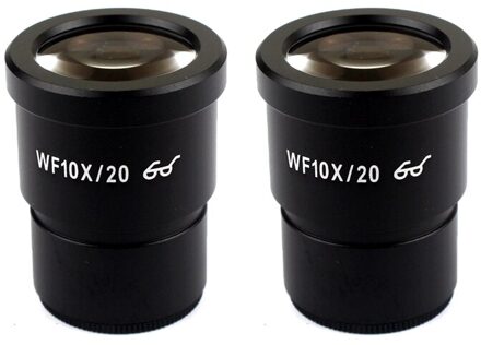 WF10X/20 WF20X/10 WF15X/15 Groothoek Oculair Hoge Eyepoint Oculaire Voor Stereo Microscoop Optische Lens montage Maat 30Mm WF10x2pcs