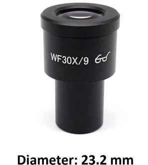 WF30X/9 High Eye-Point Oculair Wide Field View Oculaire Optische Lens Voor Stereo Microscoop Of Biologische Microscoop 30X WF30X 23.2 zonder Reticle