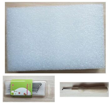 WFPFBEC 70 S wol voor vilten gekamd 100% wol merino vilt in handwerken wol roving DIY set 5 g/zak 93 kleuren met gereedschap Lavendel