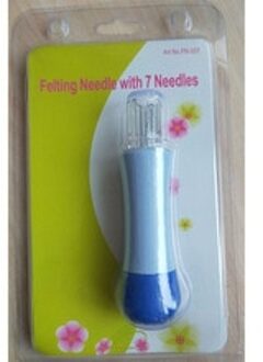 WFPFBEC wolvilt DIY wol voor naaldvilten wol roving gereedschap kit handvat Met 7 Naalden Wol Naaldvilten Gereedschappen crafa feutrine