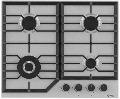 WH-G634RL(X) - Inbouw gaskookplaat met Wok - 60cm - Rvs Zwart