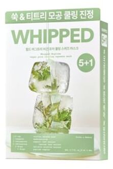 Whipped Mugtree Vegan Pore Cooling Squeeze Mask Set 21ml x 6 sheets