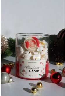whipped wax - christmas candy kaars, 300 gram