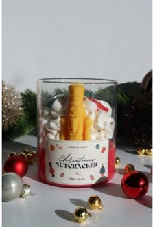 whipped wax - christmas nutcracker kaars, 300 gram