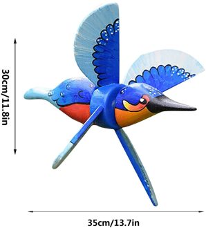 Whirligig-asuka Series Windmill Whirly Parrots Garden Lawn Decoration Goud