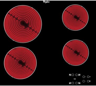 Whirlpool AKT8090NE Keramische inbouwkookplaat Zwart