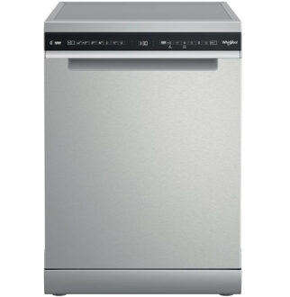 Whirlpool W7F HS41 X MaxiSpace Vrijstaande vaatwasser Grijs