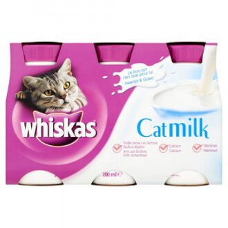 Whiskas Catmilk Flesjes - Kattenmelk - 1 x (3 x 200 ml)