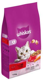 Whiskas Droog Adult Rund zak 1,9Kg 1x6