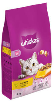 Whiskas Droog Senior Kip zak 1,9Kg 1x6