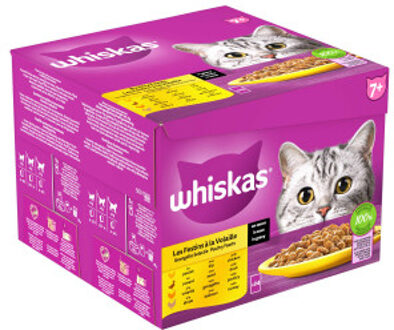 Whiskas Gevogelte Selectie in saus maaltijdzakjes multipack 24x85g dierensnack