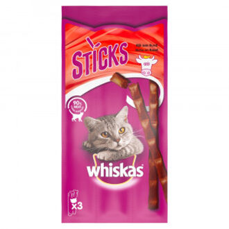 Whiskas Kattenvoer Sticks Kip 3-pack 18 g