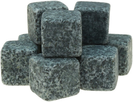 Whiskey ijsblokjes stenen 9 stuks 2,5 cm - Whiskeystenen Blauw