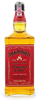Whiskey JACK DANIEL'S FIRE 1L, free from Spain, Alcohol , Whiskey