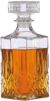 Whiskey karaf - drankkaraf glas 1L Multikleur