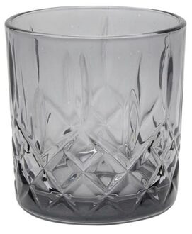 Whiskey/waterglas 345ml antracie 6 stuks antraciet