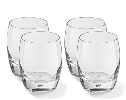 Whisky glazen - 4x - Artisan serie - transparant - 360 ml