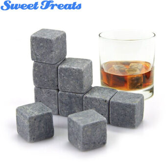 Whisky Stenen, Yummy Sam Herbruikbare Ijs Steen Chilling Rocks Kubussen In Box Met Draagtas, set Van 9 Voor Whisky, Bourbon