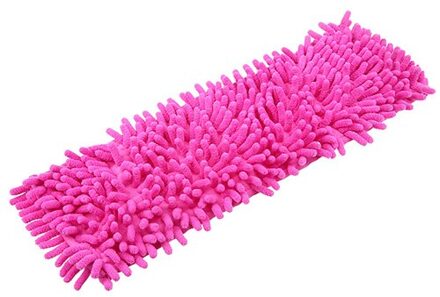 WHISM Chenille Mop Hoofd Wasbare Platte Mop Heads Badkamer Vervanging Doek Vloer Mop Ruitenwisser Stofdoek Accessoires Schoonmaken Tool RoseRed