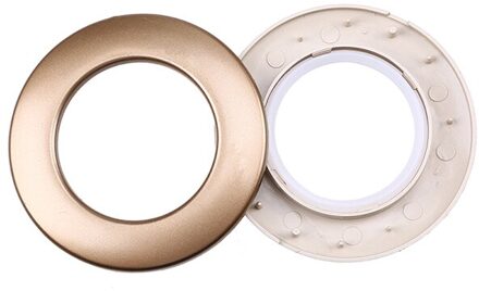 WHISM Gordijnen Ringen 8 pcs Plastic Laag Geluidsniveau Romeinse Ring Douchegordijn Staven Ring Oogje voor Gordijn Accessoires Home Decor matte koffie