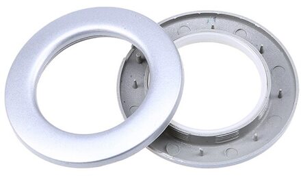 WHISM Gordijnen Ringen 8 pcs Plastic Laag Geluidsniveau Romeinse Ring Douchegordijn Staven Ring Oogje voor Gordijn Accessoires Home Decor matte zilver