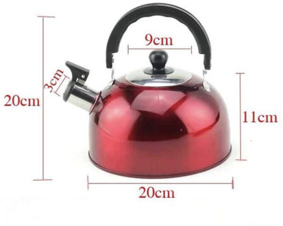 Whistling Theeketel Koffie Thee Maker 3 Liter Rvs Camping Thuis Kookplaat blauw