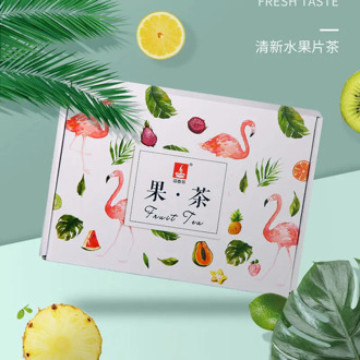 White Box Fruit Tea Fresh Handmade Fruit Slices Flower and Fruit Tea Fruit Net Red Authentic