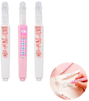White Correction Fluid Stainless Steel Pen Head Modify Writing Error Correction Liquid Stationery Corrector Office Material