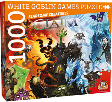 White Goblin Games legpuzzel Fearsome Creatures karton 1000 stukjes