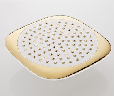 White & Gold Wandmontage Ultradunne Douchekop + Handdouche + 150 cm Srainless Staal Douche waterslang douche hoofd