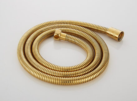 White & Gold Wandmontage Ultradunne Douchekop + Handdouche + 150 cm Srainless Staal Douche waterslang water hose