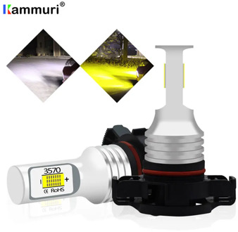 White / Golden PSX24W LED H16 5202 PS19W PSY24W Car LED Fog Light For Jeep Cooper Chevrolet Dodge Ford Subaru LED Fog DRL Lamp