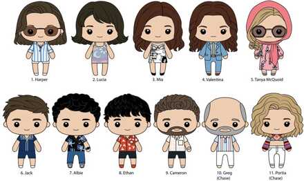 White Lotus 3D PVC Bag Clips Series 1 Display (24)