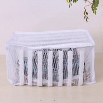 White Mesh Shoes Washing Bag Washing Machine Dedicated Washing and Protecting Bag for Sports and Leisure Shoes