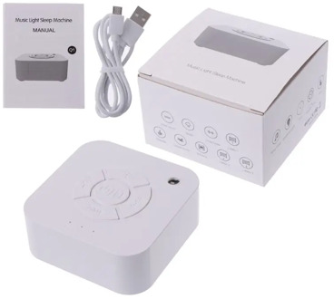 White Noise Machine USB Rechargeable Timed Shutdown Sleep Sound Machine For Sleeping & Relaxation For Baby Adult Office Travel