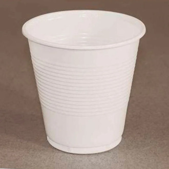White plastic cup 100 units of 100 cc