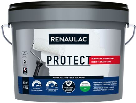 White Protect Muurverf - Mat - Wit - 10l
