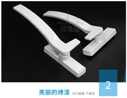 White Replacement UPVC Window Handles Right Hand Zinc Alloy Window Hardware Door Handle