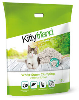 White Super Clumping kattenbakvulling 15 liter