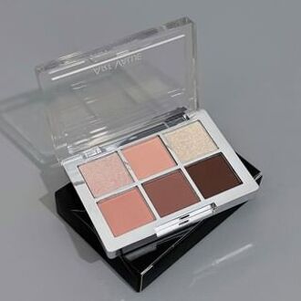 White Tea Silver Eyeshadow Palette - 3 Types 02# Oat Coffee (1.6g x 6)