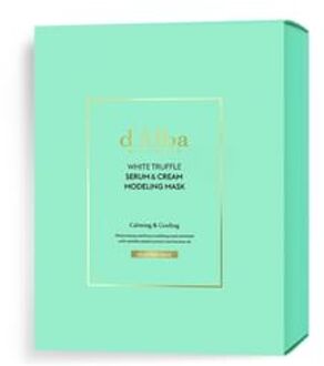 White Truffle Serum & Cream Modeling Mask Set Calming & Cooling 66g x 4 Sets