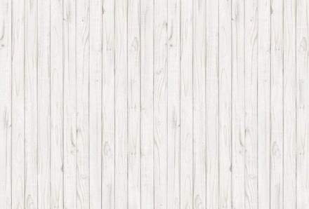 White Wooden Wall Vlies Fotobehang 384x260cm 8-banen