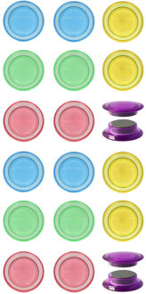 Whiteboard/koelkast magneten extra sterk - 20x - pastel - 3 cm