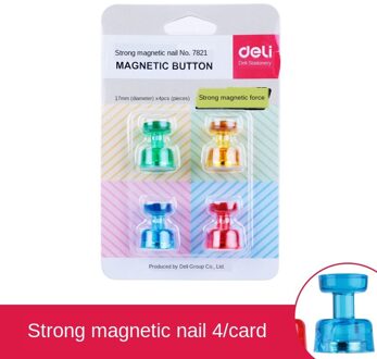Whiteboard Magnetische Nail Whiteboard Magnetische Gesp Kleurrijke Schoolbord Stickers Magneti Leermiddelen Magnetische Sucker 4stk