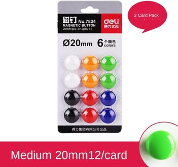 Whiteboard Magnetische Nail Whiteboard Magnetische Gesp Kleurrijke Schoolbord Stickers Magneti Leermiddelen Magnetische Sucker D20mm12pcs