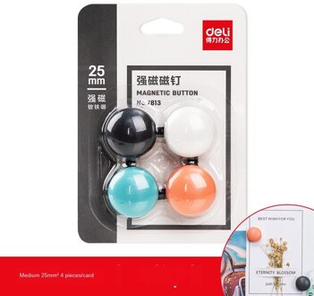 Whiteboard Magnetische Nail Whiteboard Magnetische Gesp Kleurrijke Schoolbord Stickers Magneti Leermiddelen Magnetische Sucker D25mm4pcs