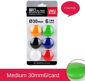 Whiteboard Magnetische Nail Whiteboard Magnetische Gesp Kleurrijke Schoolbord Stickers Magneti Leermiddelen Magnetische Sucker D30mm6pcs