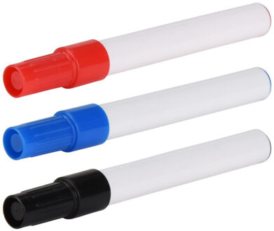 Whiteboard markers - 3x stuks - multi - dun - uitwisbaar