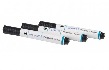 Whiteboard markers - zwart - 3x stuks - Kantoor - Whitboard stiften